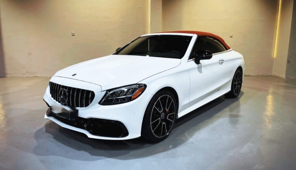 Mercedes C300 Convertible White