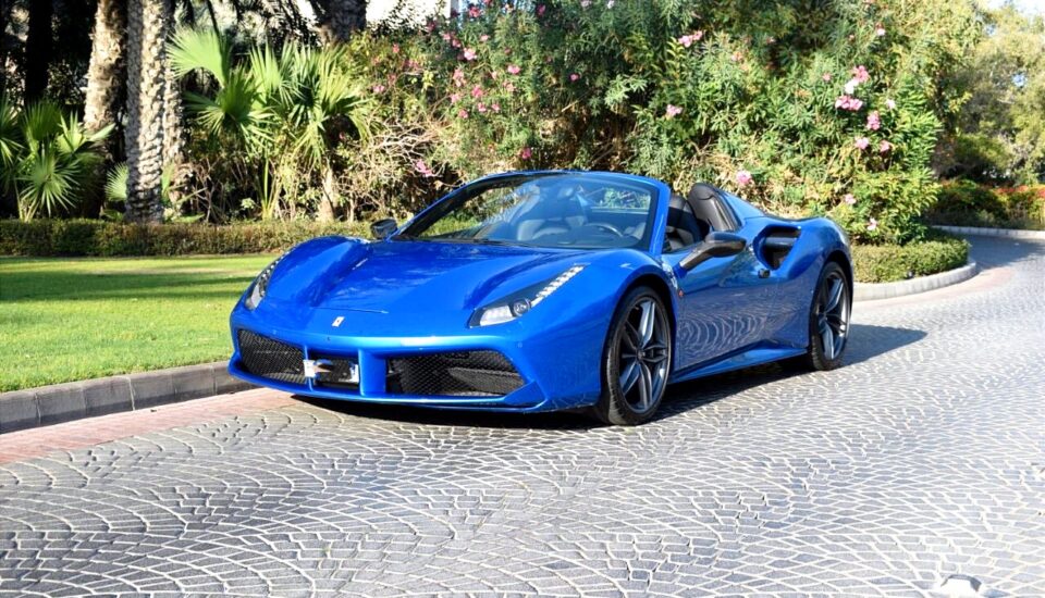 Ferrari 488 Spider Blue